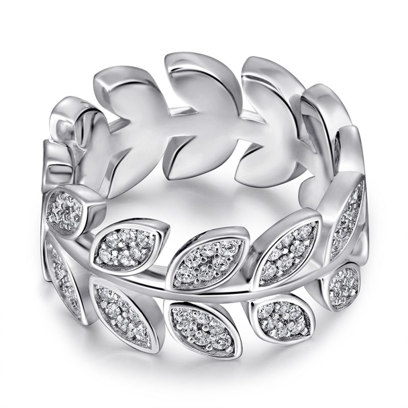 Merryqueen 449 sterling silver engagement wedding ring