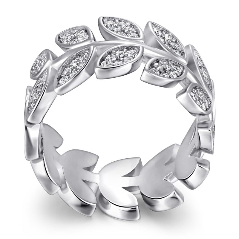 Merryqueen 449 sterling silver engagement wedding ring