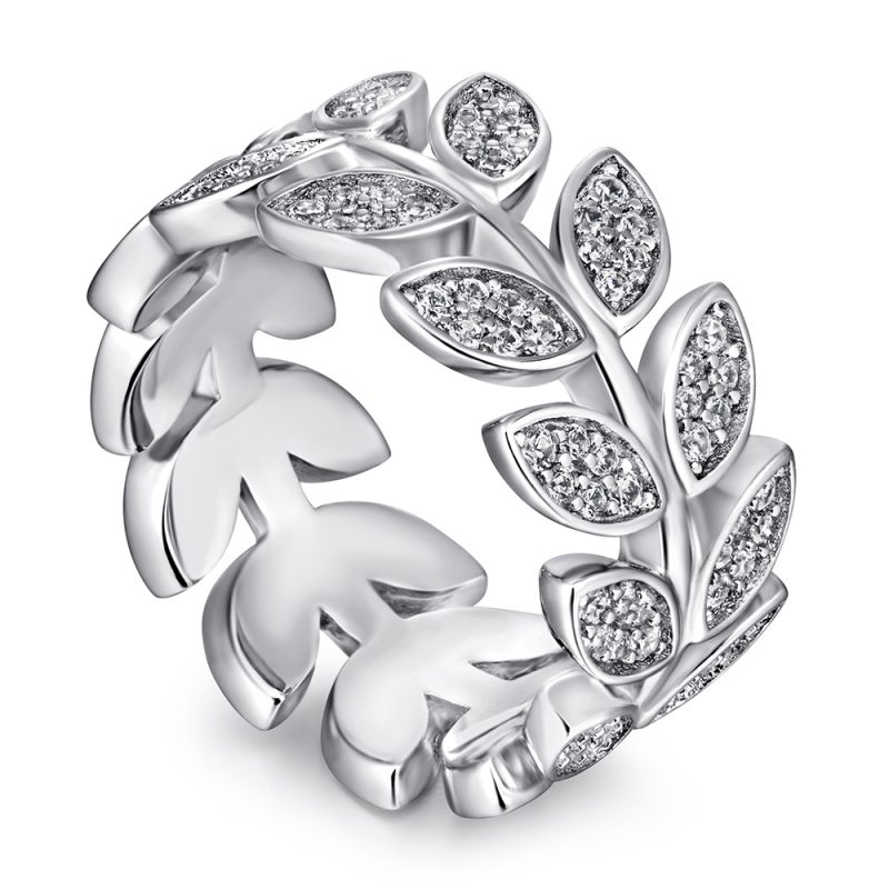 Merryqueen 449 sterling silver engagement wedding ring