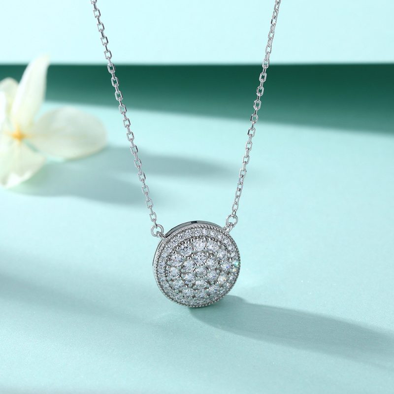 New fashion s925 silver necklace student Korean version simple key lock pendant Valentine's Day ins wind necklace