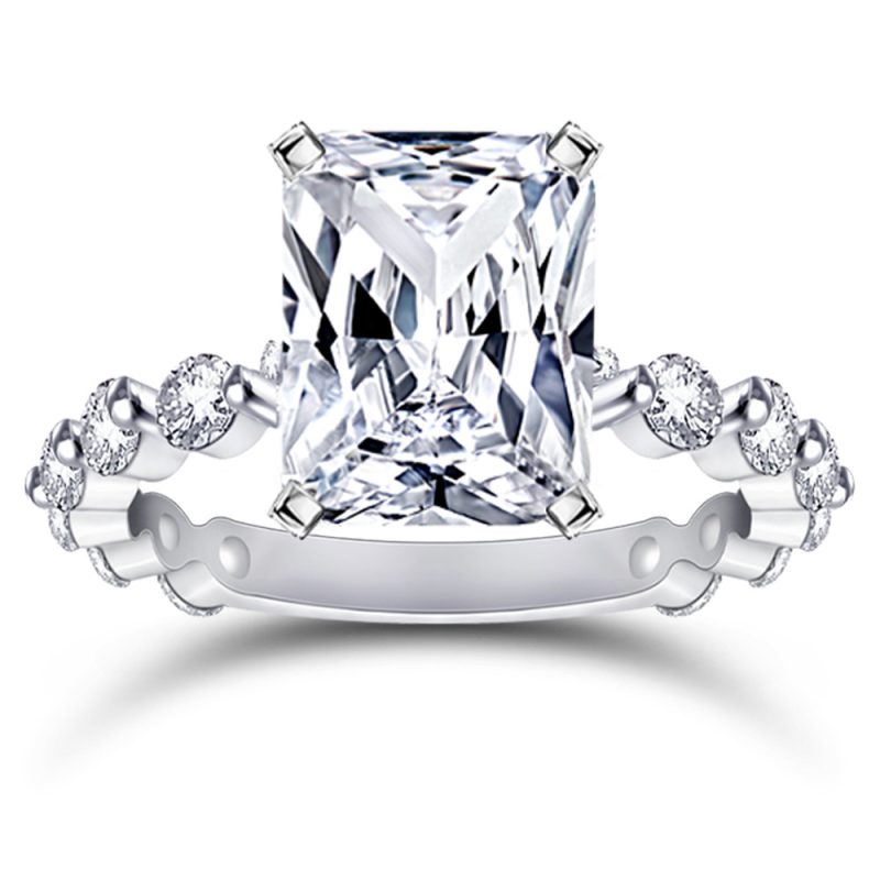 Merryqueen 537 sterling silver engagement wedding ring