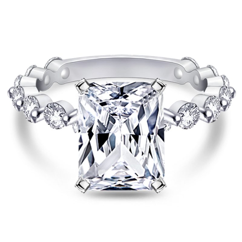 Merryqueen 537 sterling silver engagement wedding ring