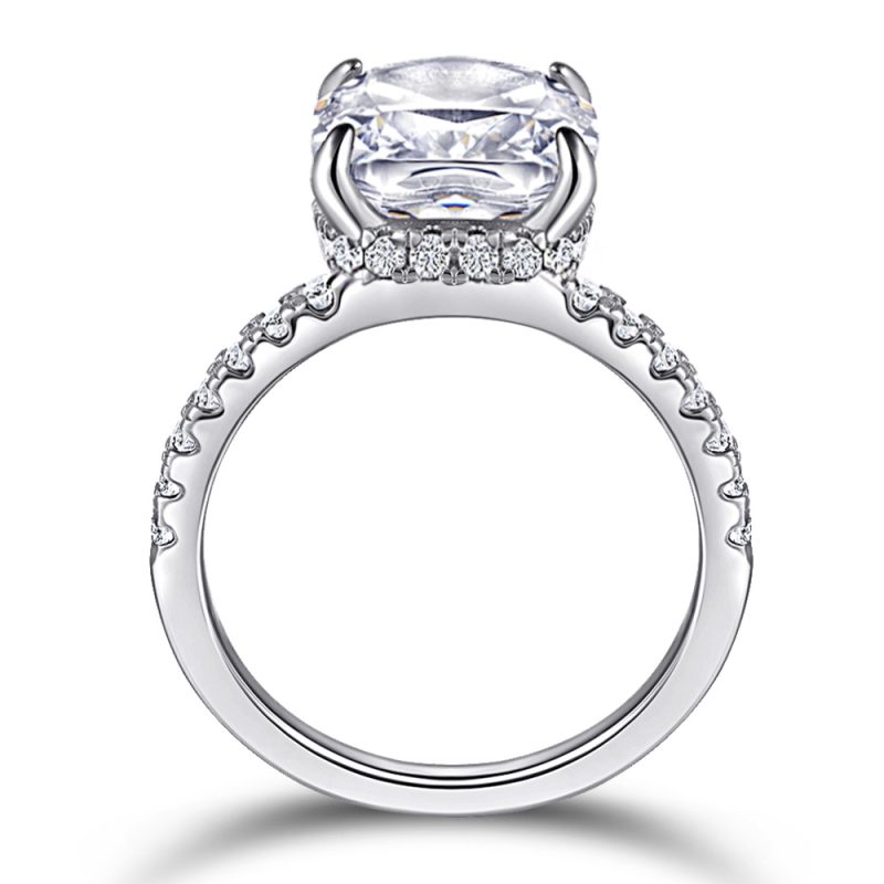 Merryqueen 538 sterling silver engagement wedding ring