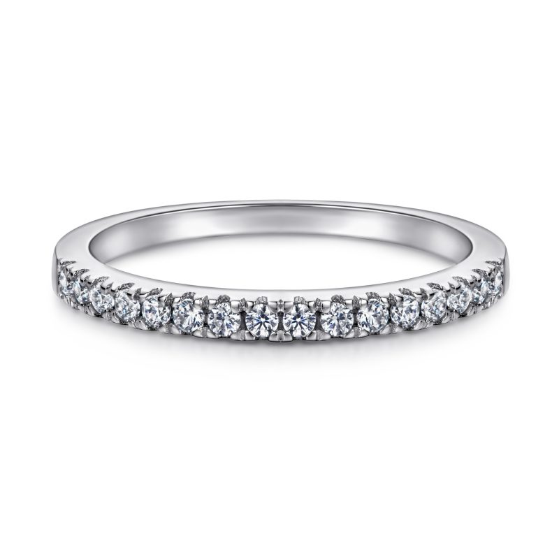 Merryqueen 009 sterling silver engagement wedding ring