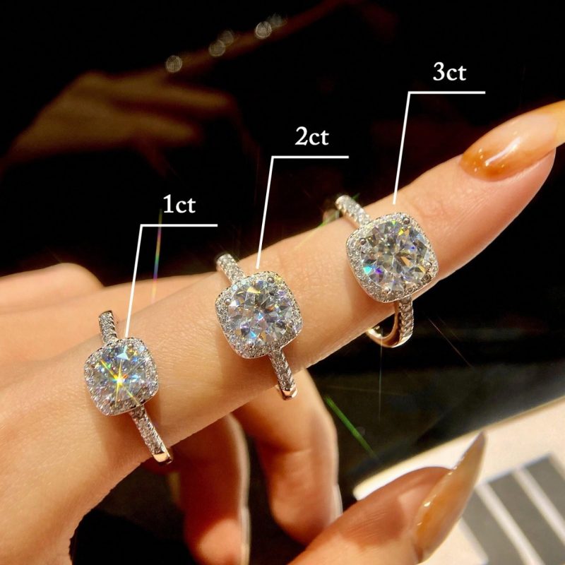 Hot selling fashion good quality more than 500 models S925 Moissnaite rings