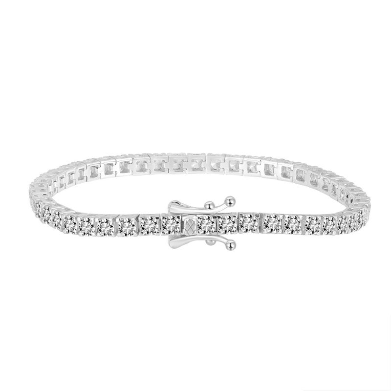 Hot selling sterling silver 925 Zircon stone tennis bracelet