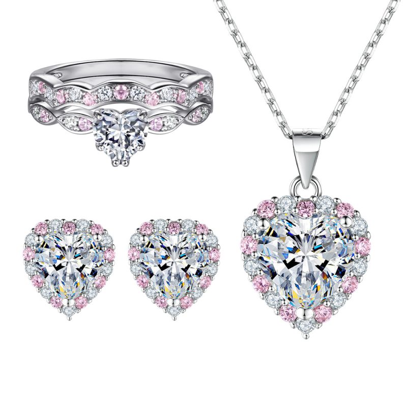 Hot selling sterling silver 925 Zircon stone set jewelry