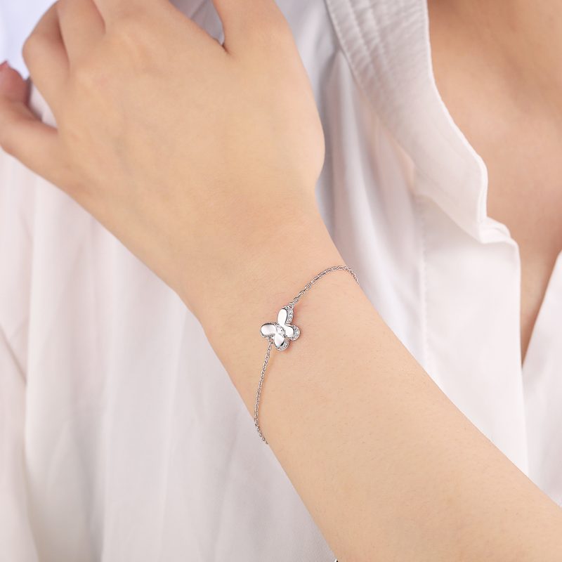 Hot selling shell sterling silver 925 Zircon stone set jewelry